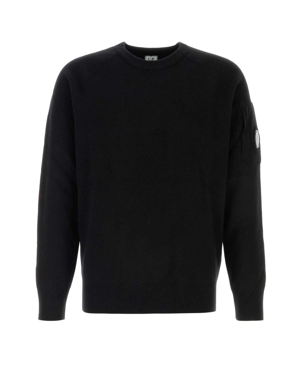 C P Company Black Knitwear Crew Neck for men