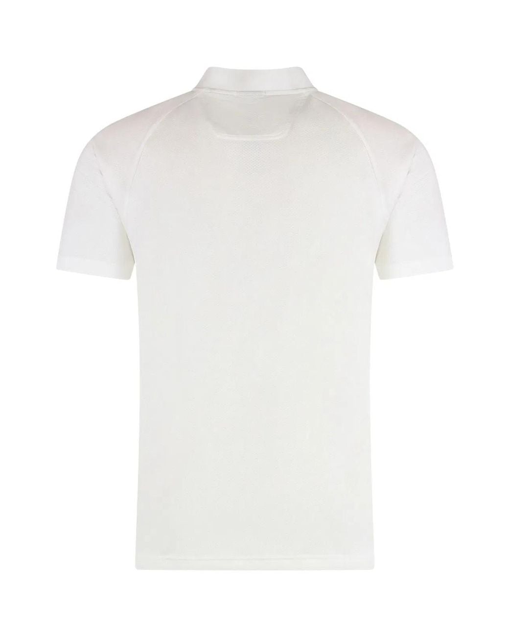 Boss White Technical Fabric Polo Shirt for men