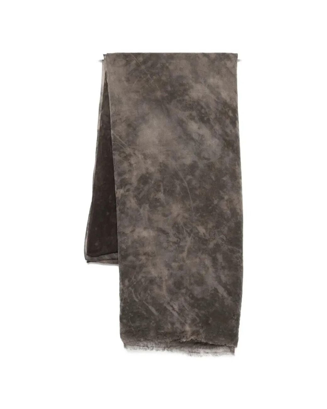 Avant Toi Gray "Austen" Faded Effect Light Wool Scarf 100X200 for men