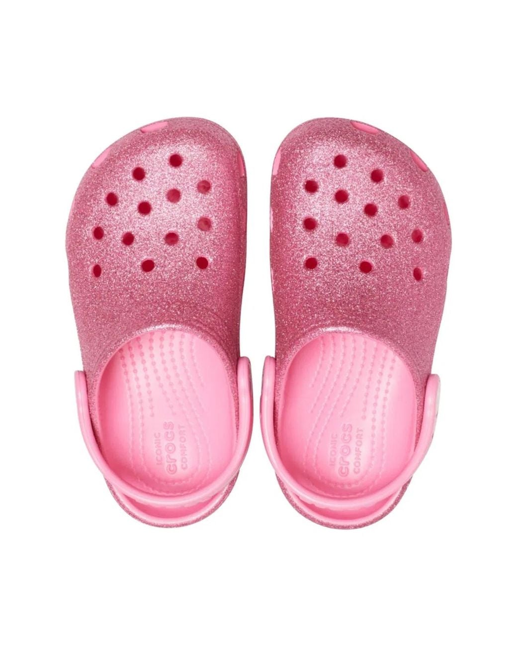 CROCSTM Pink Classic Glitter Clog