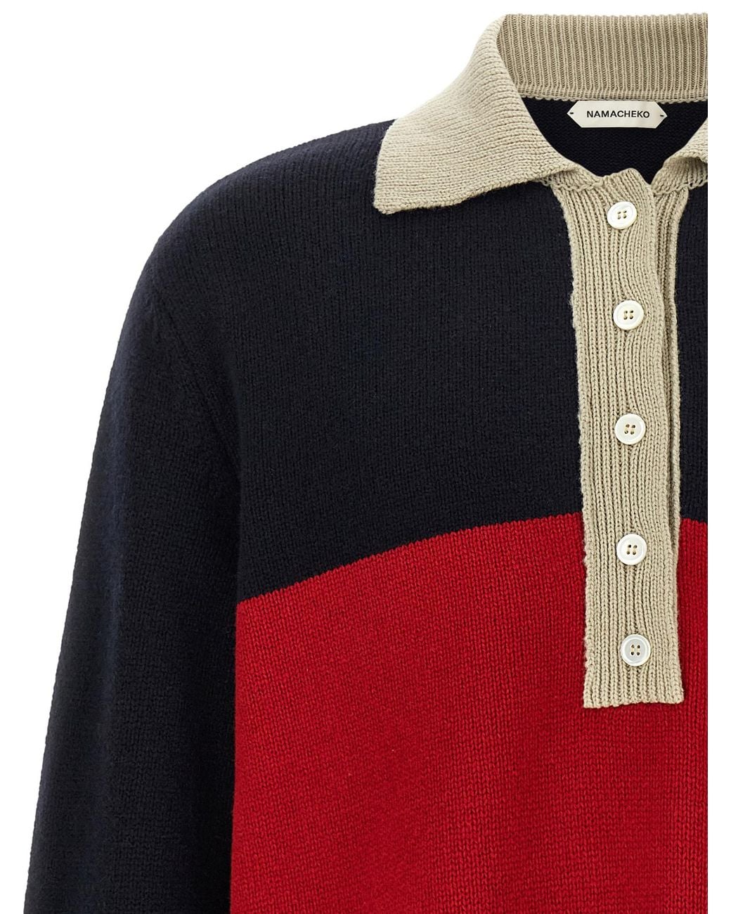 NAMACHEKO Red 'Gareth' Polo Shirt for men