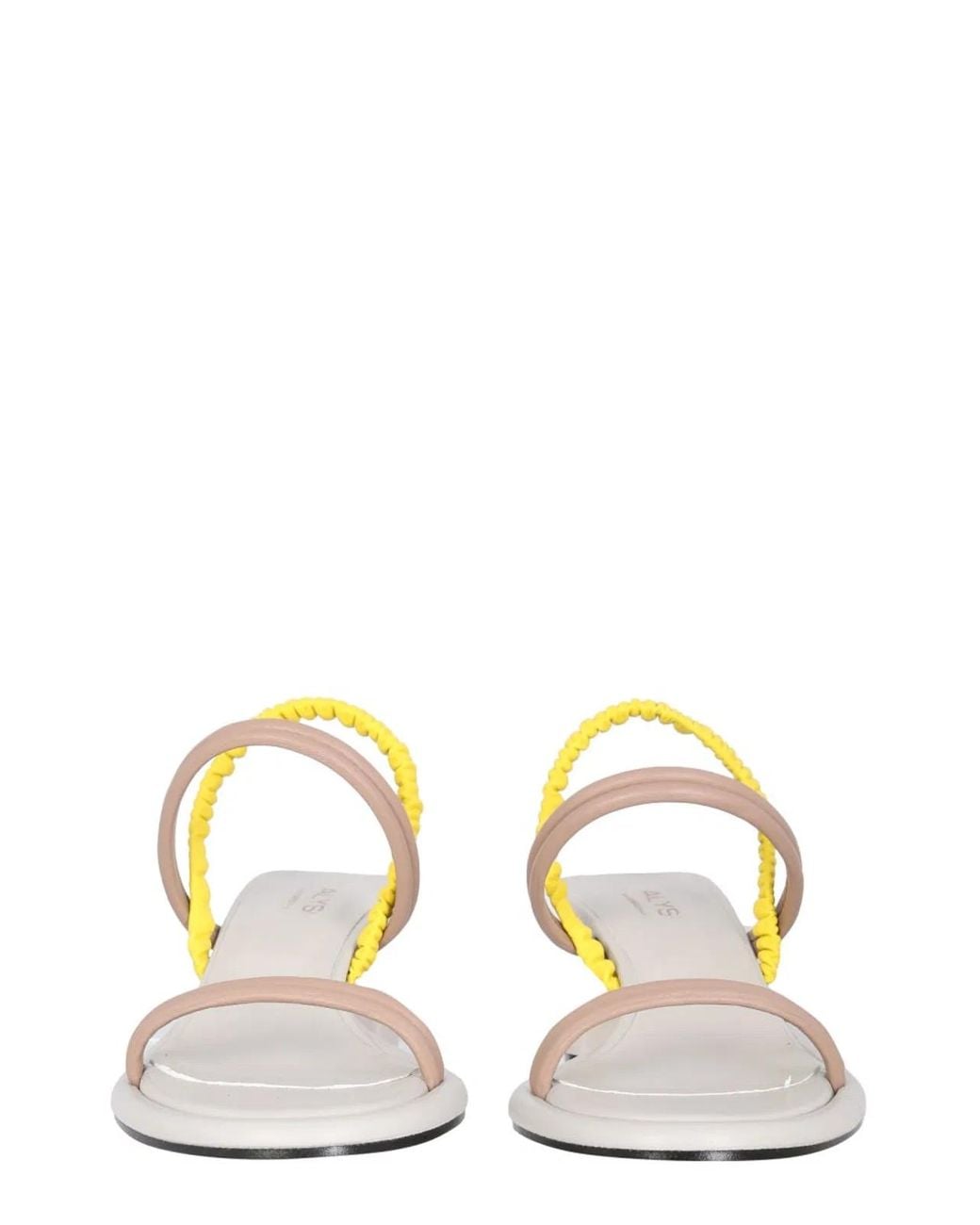Alysi White Leather Sandals