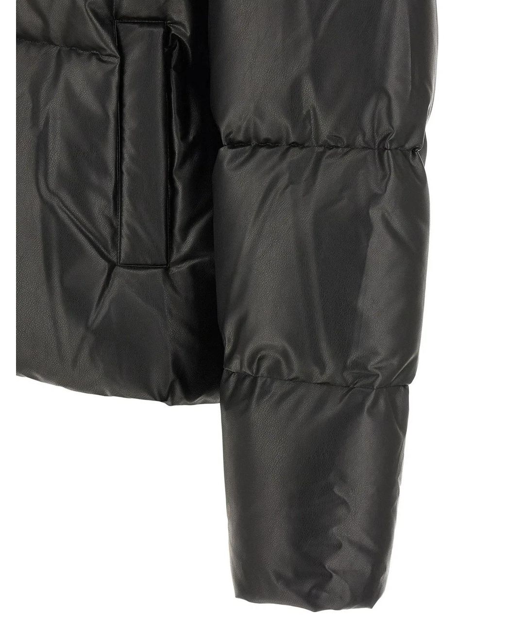 MM6 by Maison Margiela Gray Lacquered Finish Down Jacket for men