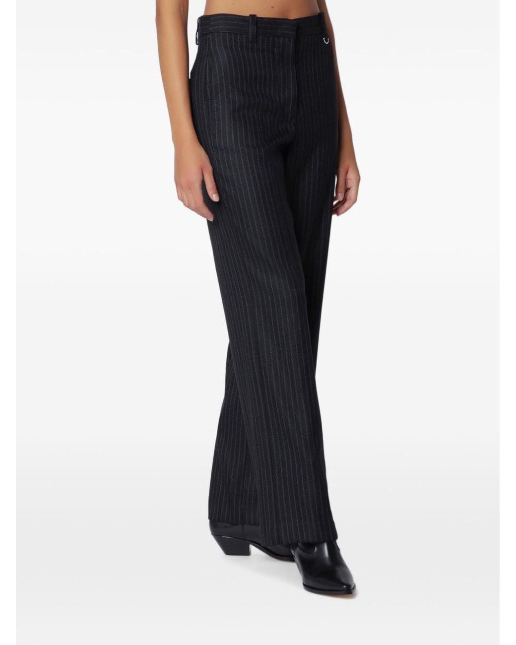 Isabel Marant Blue Virgin Wool Trousers