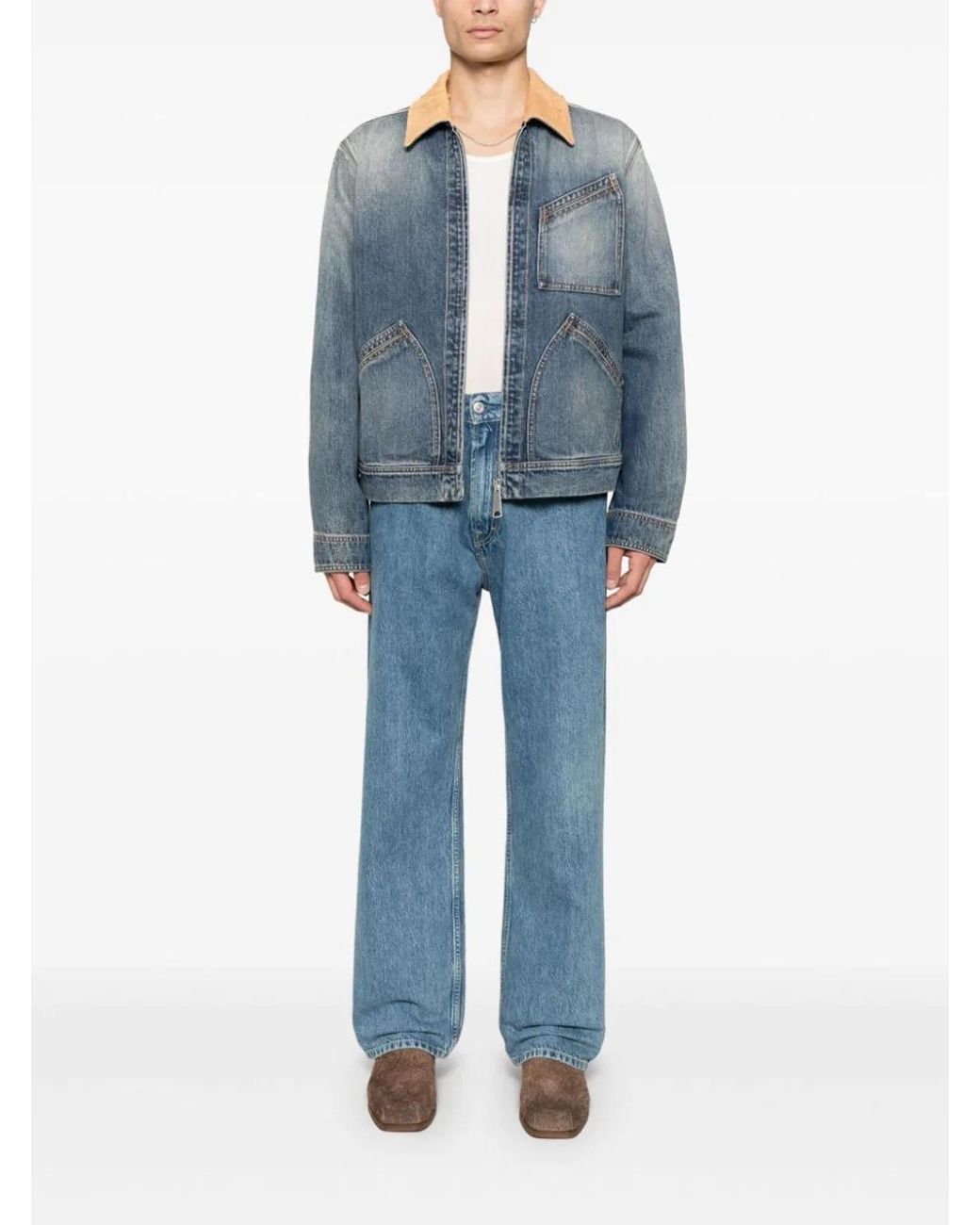McQueen Blue Denim Jacket for men