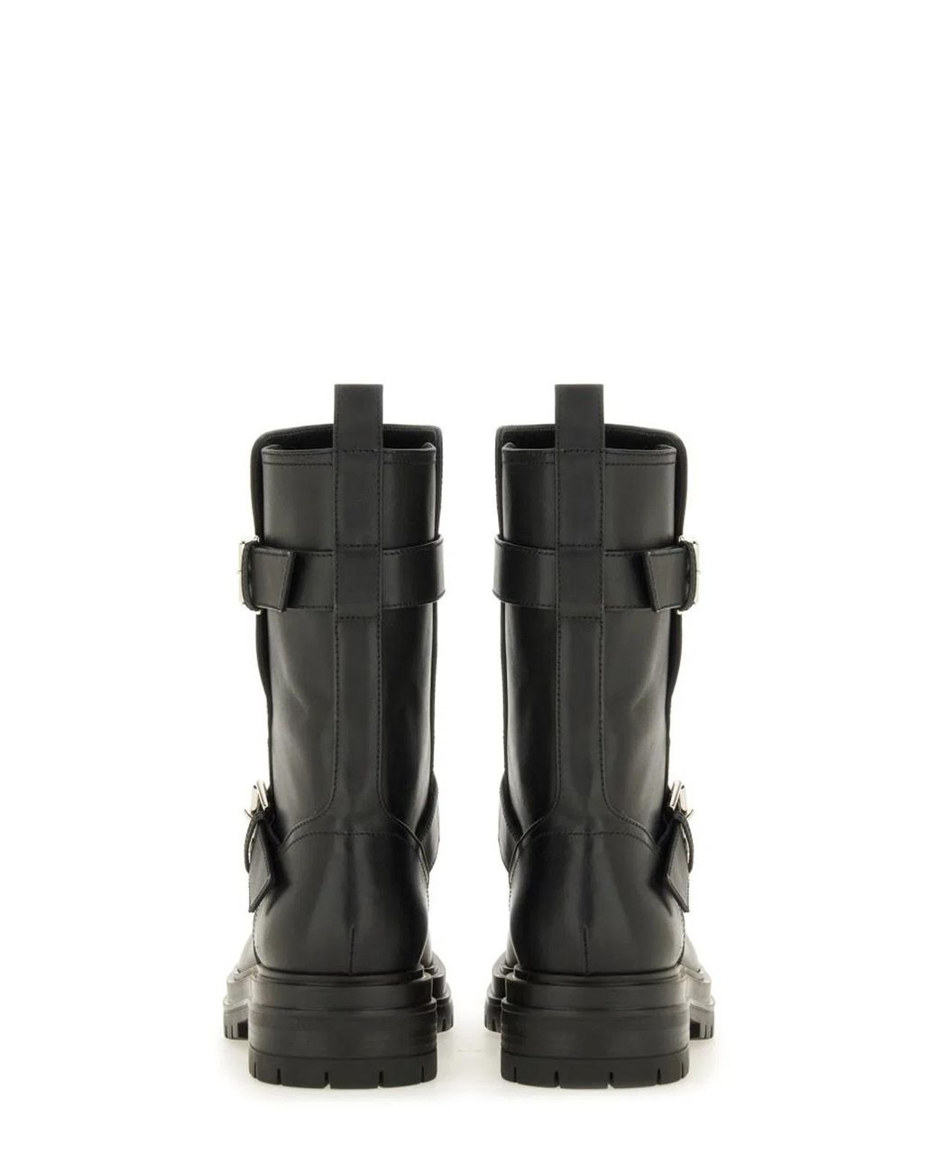 Gianvito Rossi Black Leather Thiago Ankle Boots