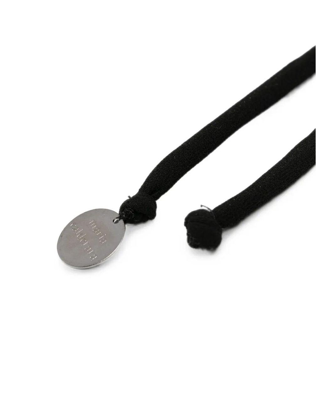 Maria Calderara Black Graphite Crystal Long Necklace