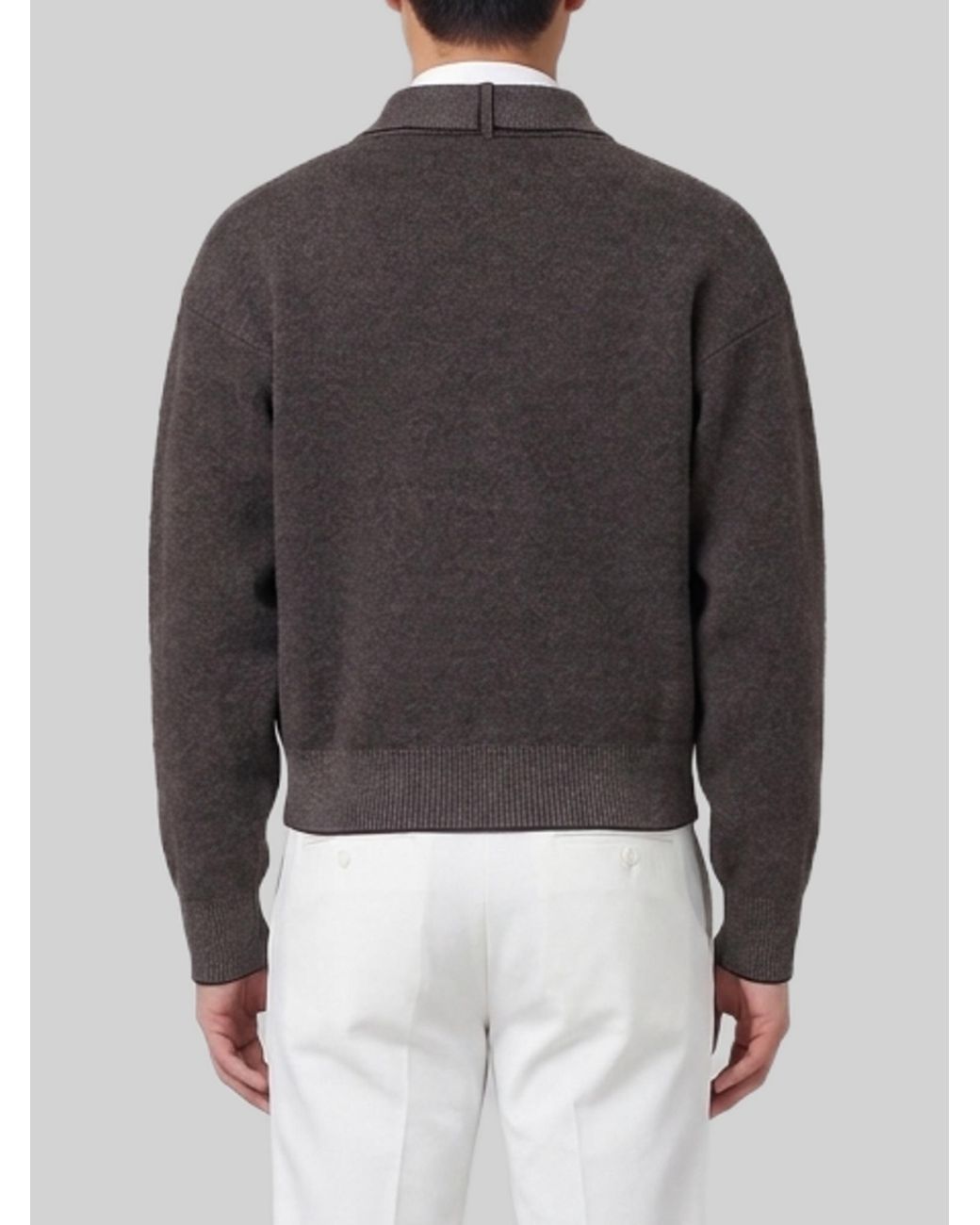 Jacquemus Gray Pelota Cardigan for men
