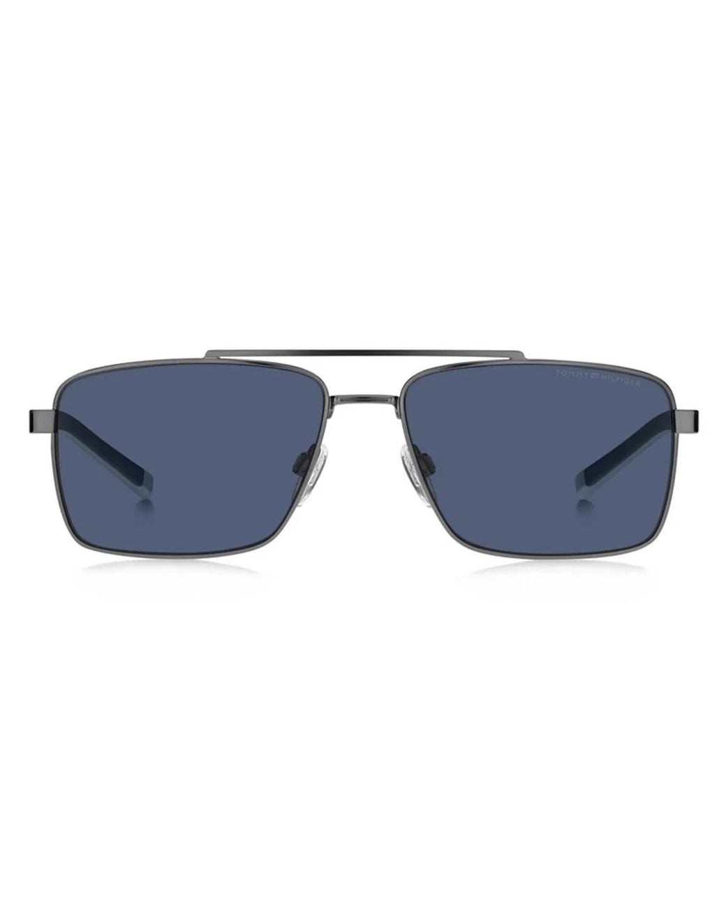 Tommy Hilfiger Blue Rectangle Sunglasses for men