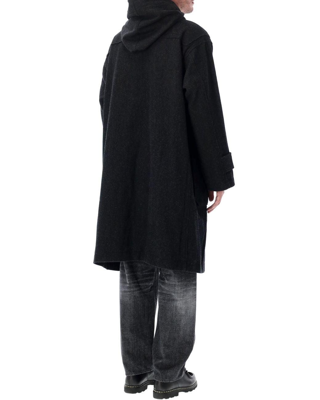 Nanamica Black Windstopper Duffle Coat for men