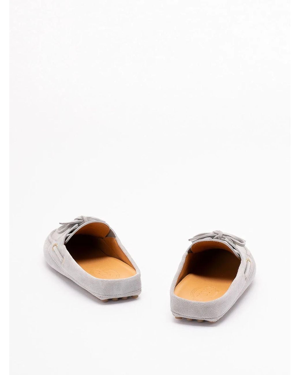 Tod's White Glove Gommino Loafers