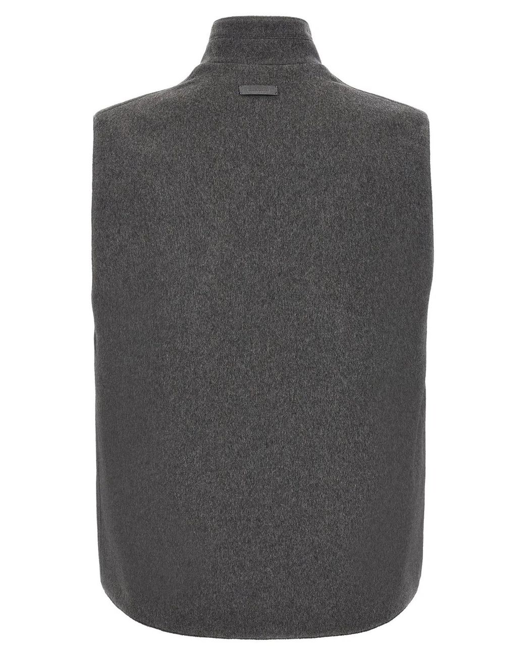 Lardini Gray Wool Vest for men