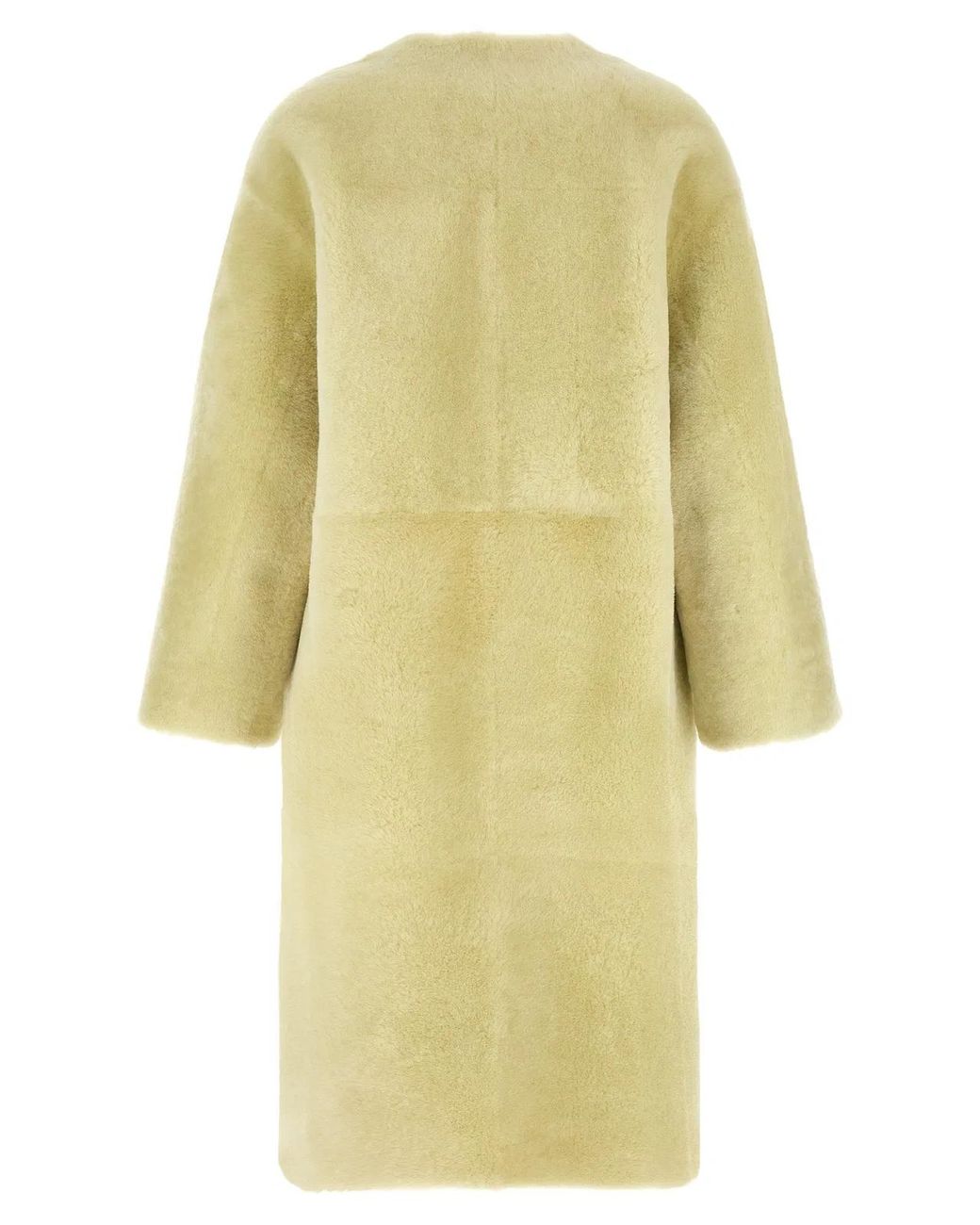 Blancha Yellow Long Fur Coat