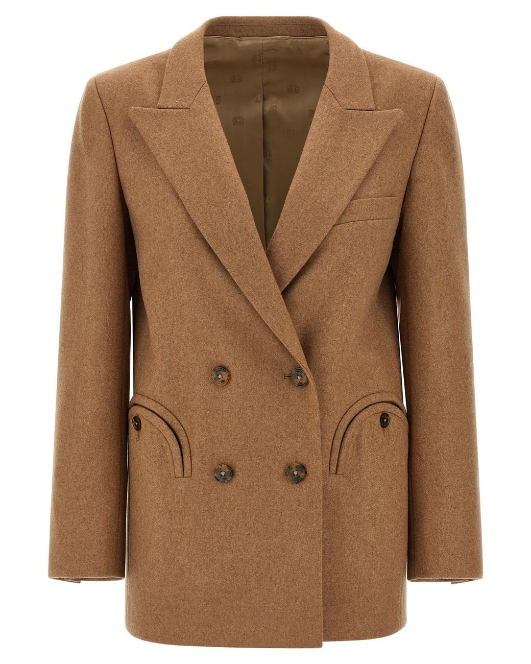 Blazé Milano Brown Virgin Wool Blazer