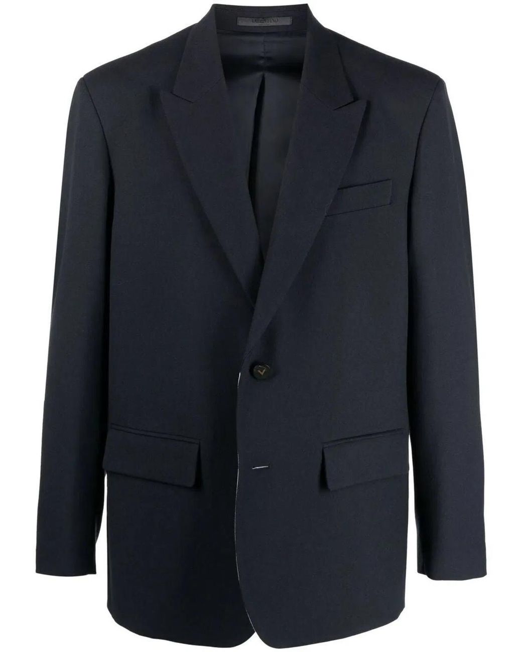 Valentino Blue Vlogo Buttons Blazer for men