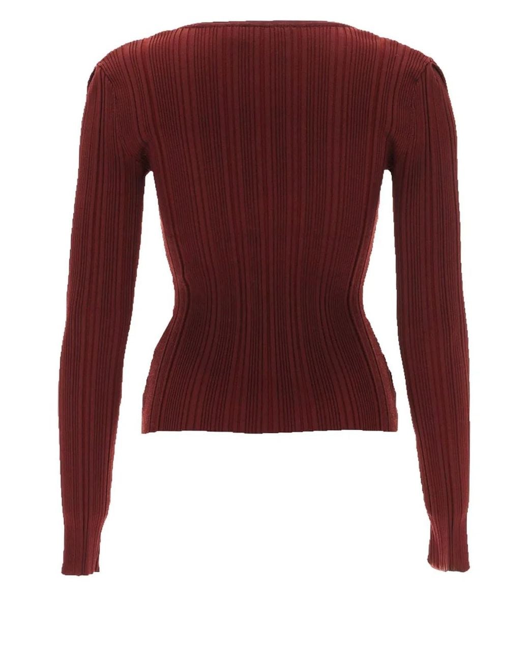 Self-Portrait Red Top With Lace Details