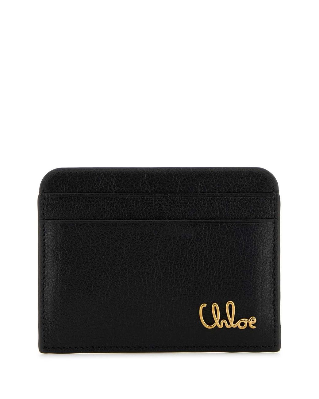 Chloé Black Leather Card Holder