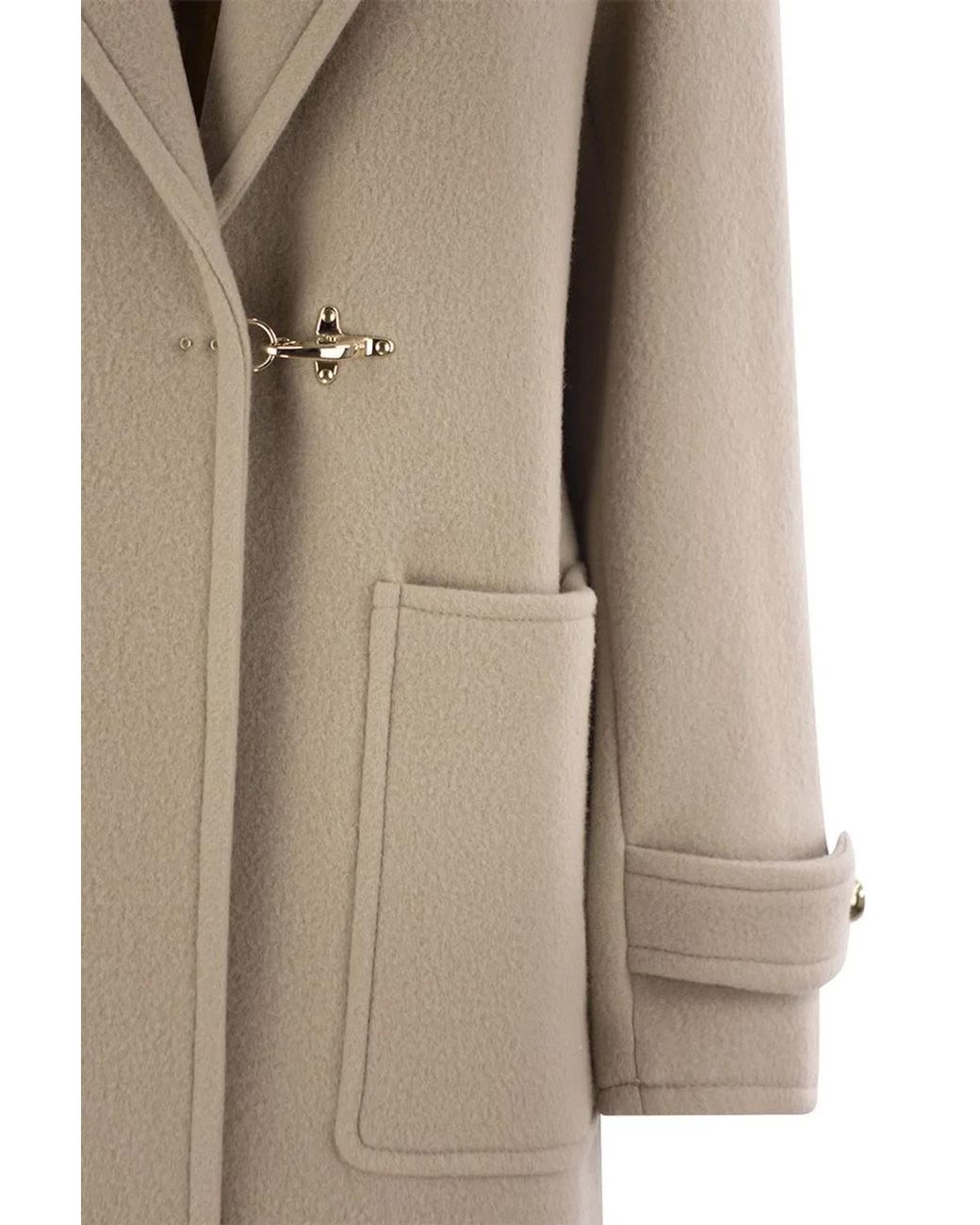 Fay Natural Wool And Cashmere Coat