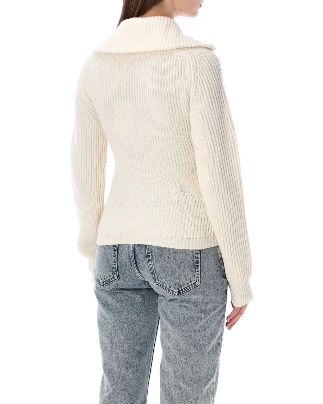 Anine Bing Blue June Trucker Collar Zip