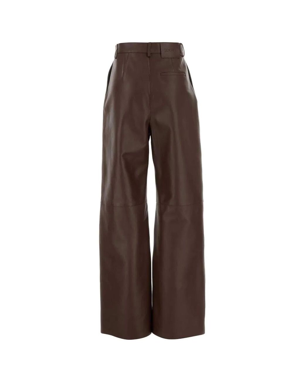Loewe Brown Chocolate Nappa Leather Pant