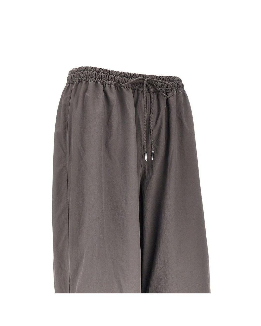 VENUJA Gray Crystal Parachute Pants