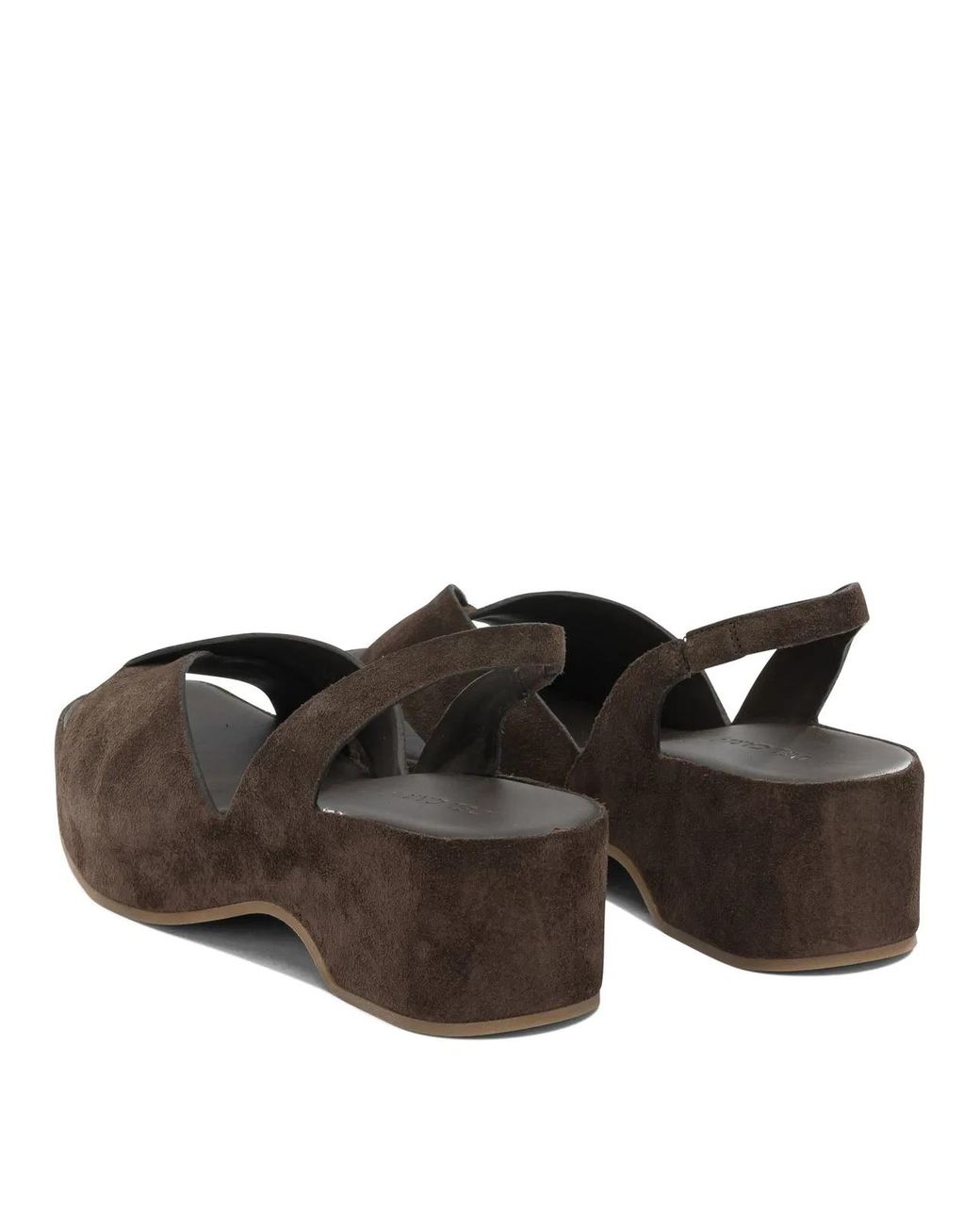 Roberto Del Carlo Brown Calf Leather Rubber Sandals