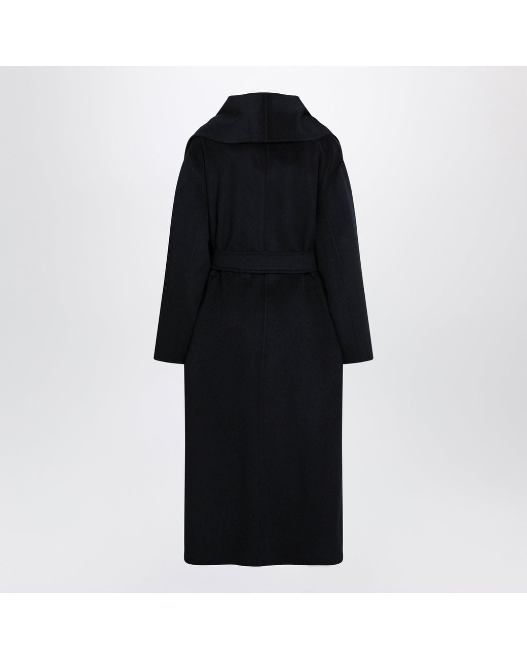 Max Mara Black Max Mara S Dark Wool And Cashmere Dressing Gown Coat