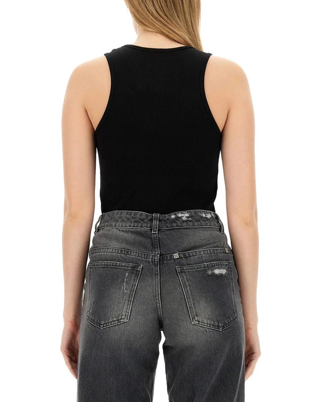 Givenchy Black Tank Top With Logo