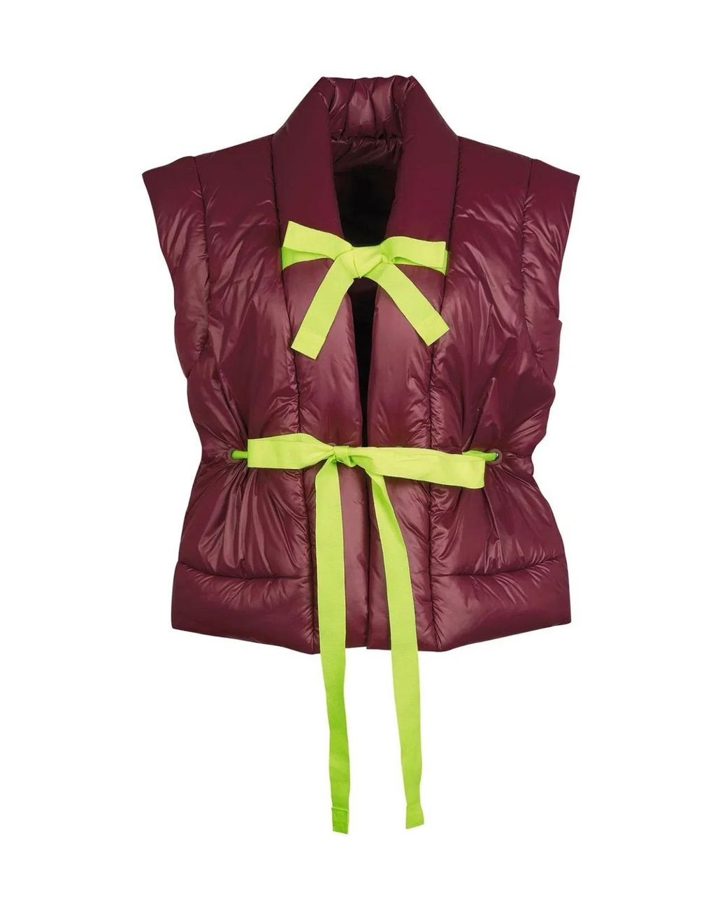 Barbour Red Shiny Gilet Vest For
