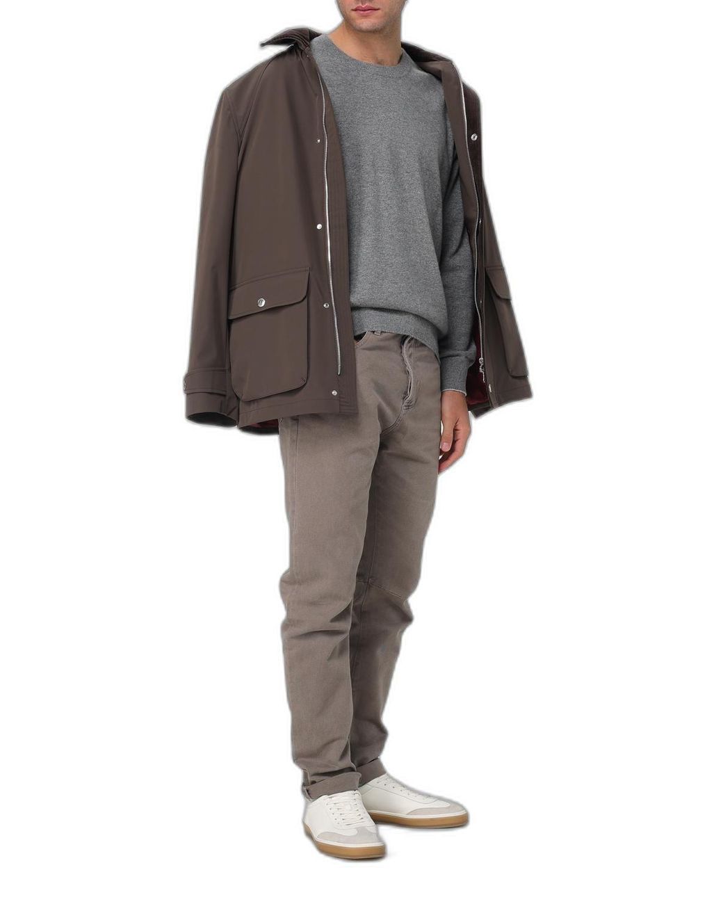 Brunello Cucinelli Gray Maglia for men