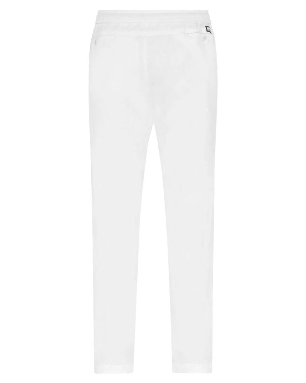 Vilebrequin White Stretch Cotton Drawstring Trousers for men
