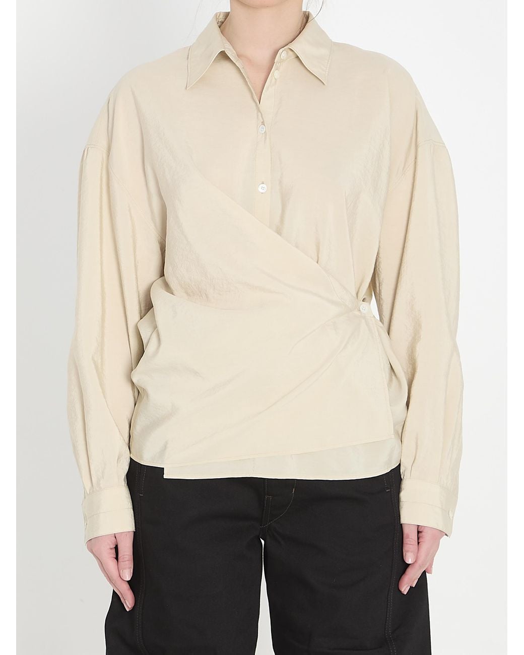 Lemaire Natural Draped Shirt