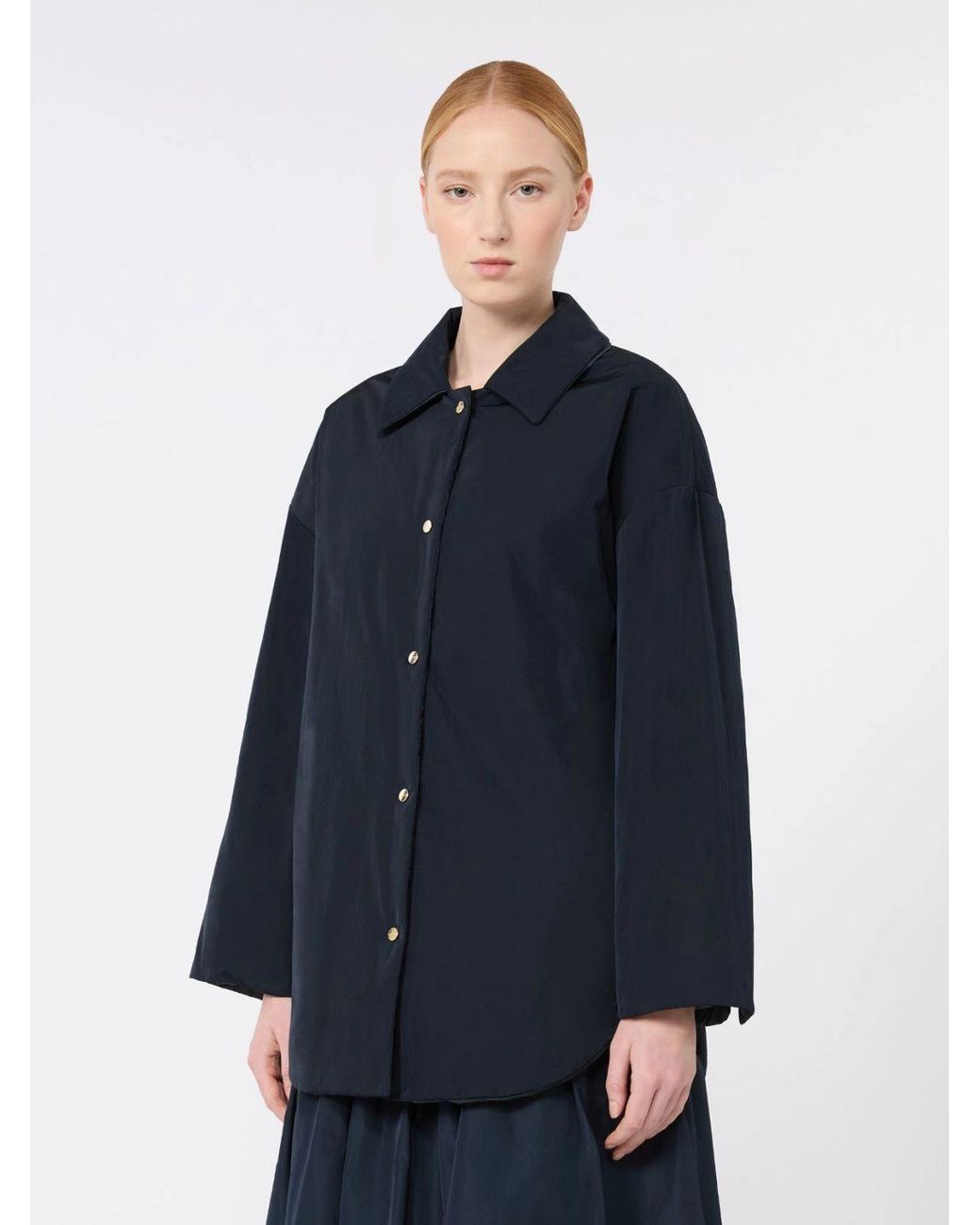 Max Mara Blue Reversible Padded Jacket