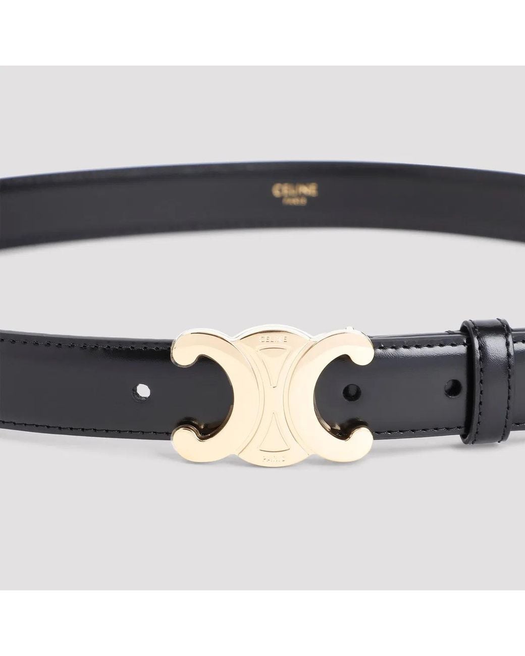 Céline White Medium Belts 25Mm