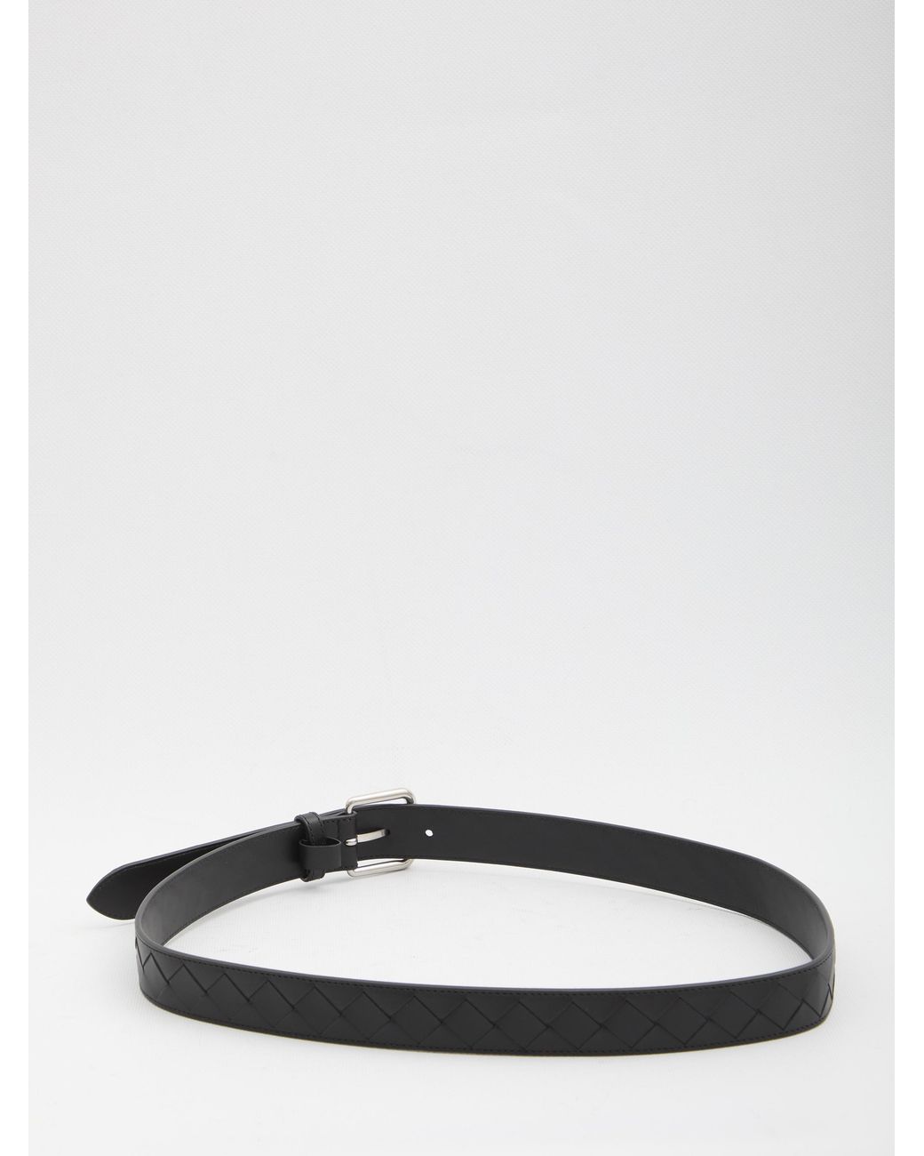 Bottega Veneta White Intrecciato Belt for men