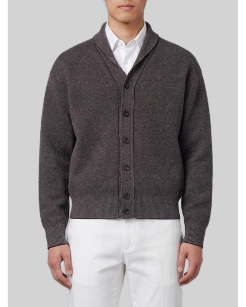 Jacquemus Gray Pelota Cardigan for men