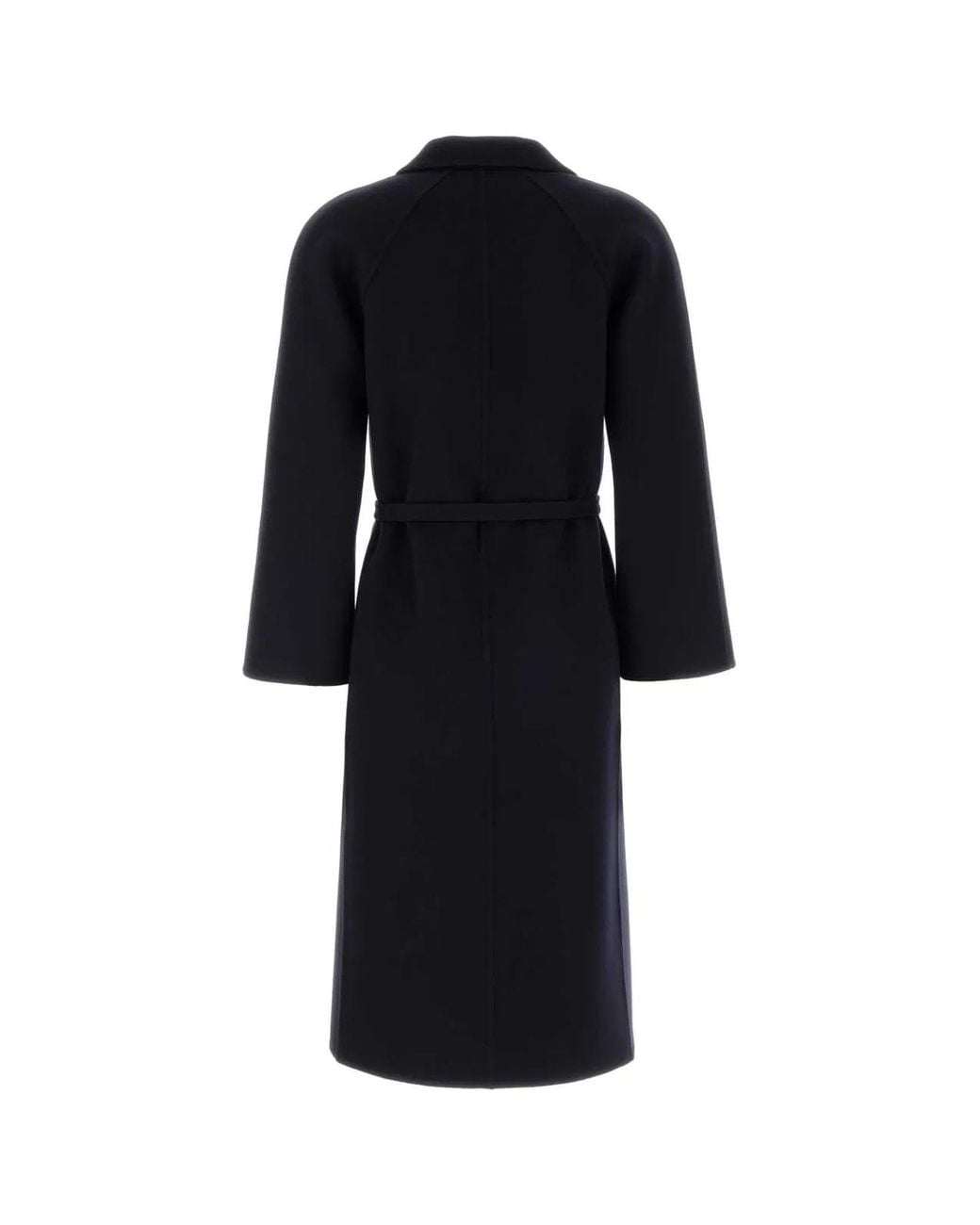 Jil Sander Black Midnight Wool Coat