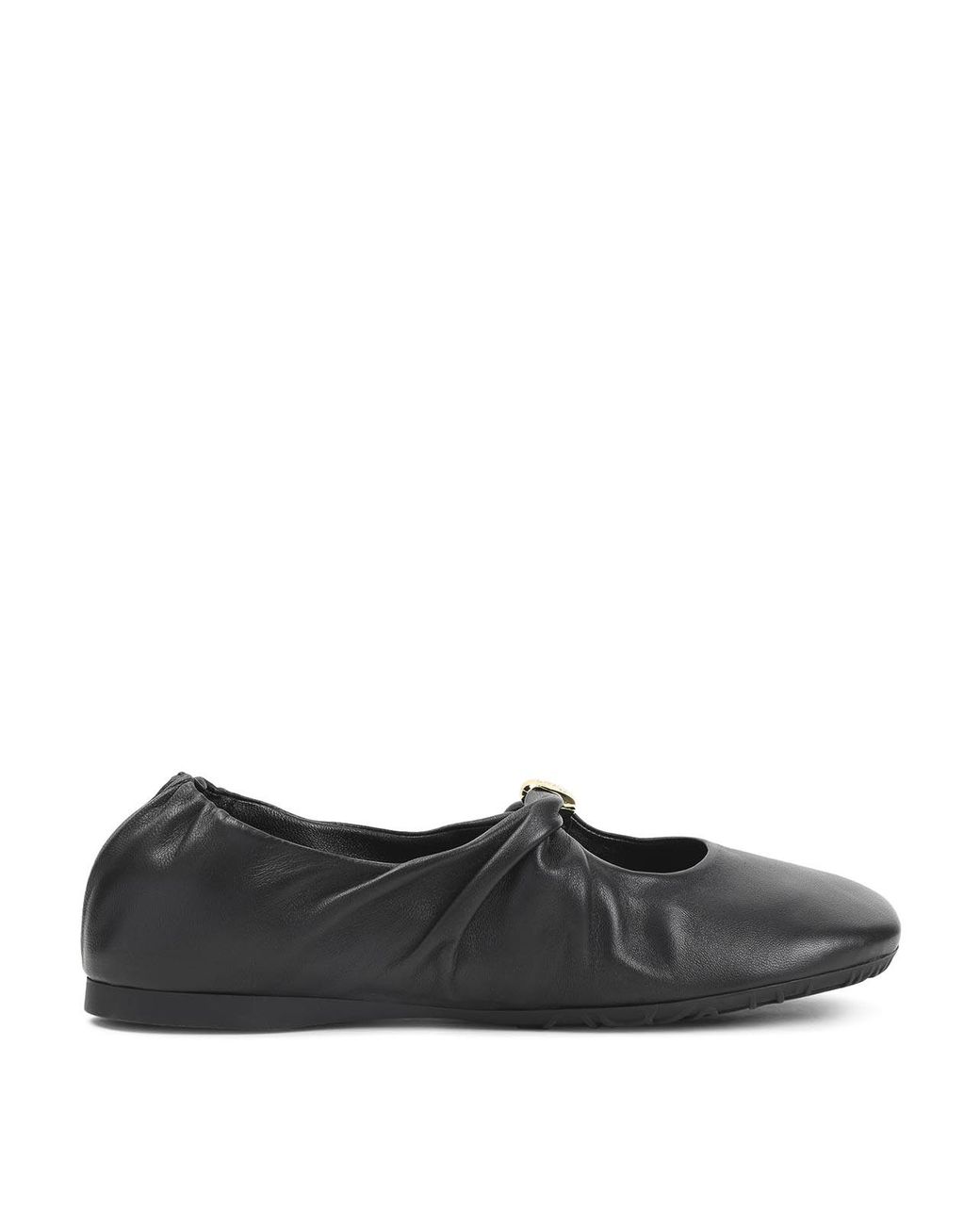 Loewe Black Pebble Soft Ballerinas