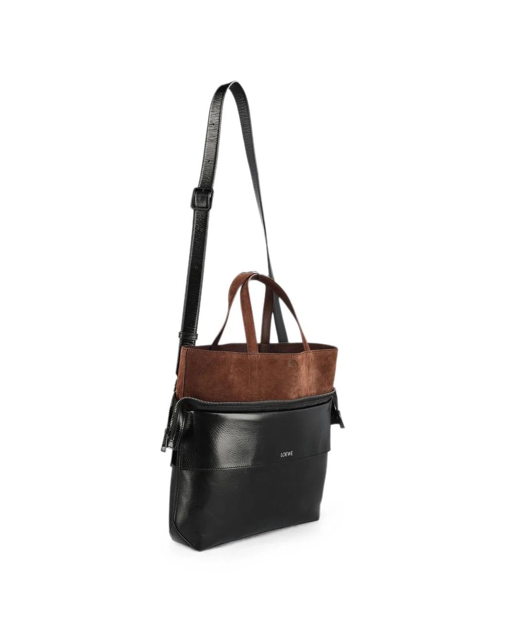 Loewe Black Switch Leather Tote Bag for men