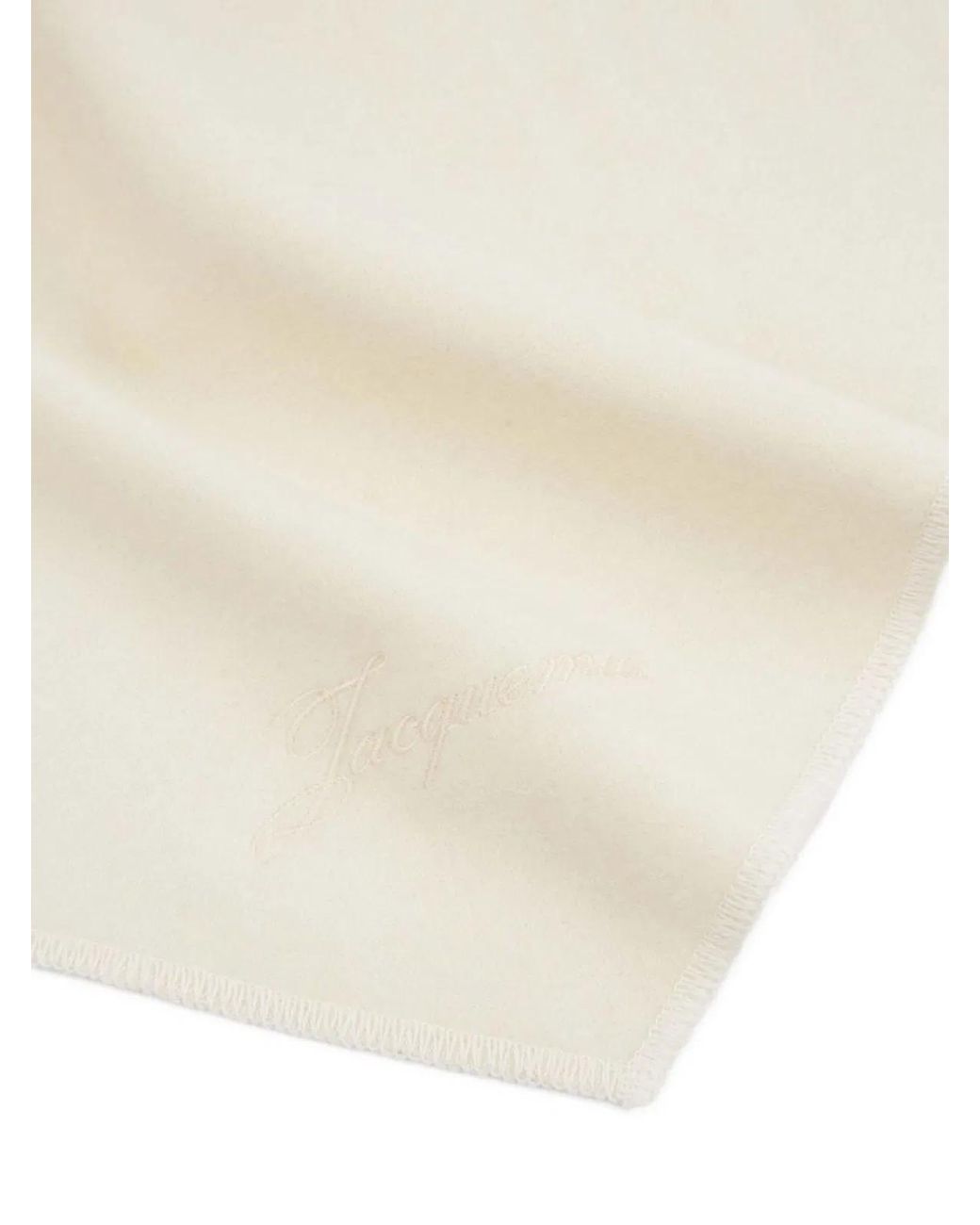 Jacquemus White Off- Wool Blend Triangular Accessories
