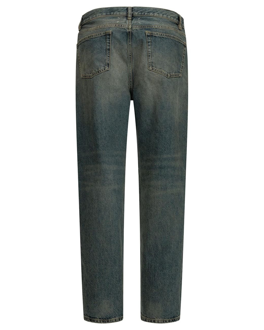 Maison Margiela Gray "Distressed" Straight-Leg Jeans for men
