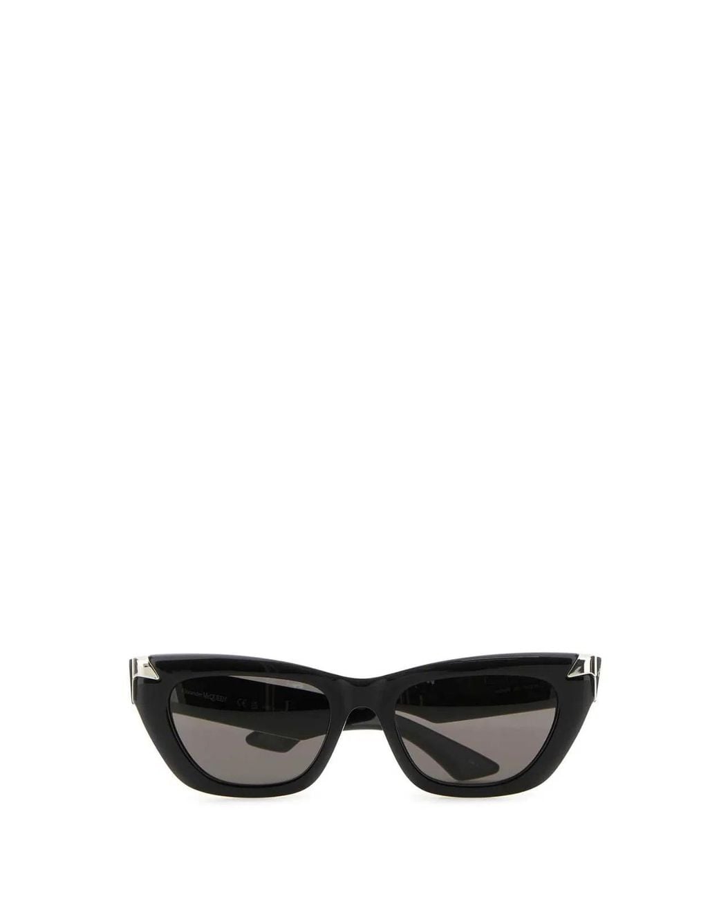 McQueen Black Acetate Punk Rivet Sunglasses