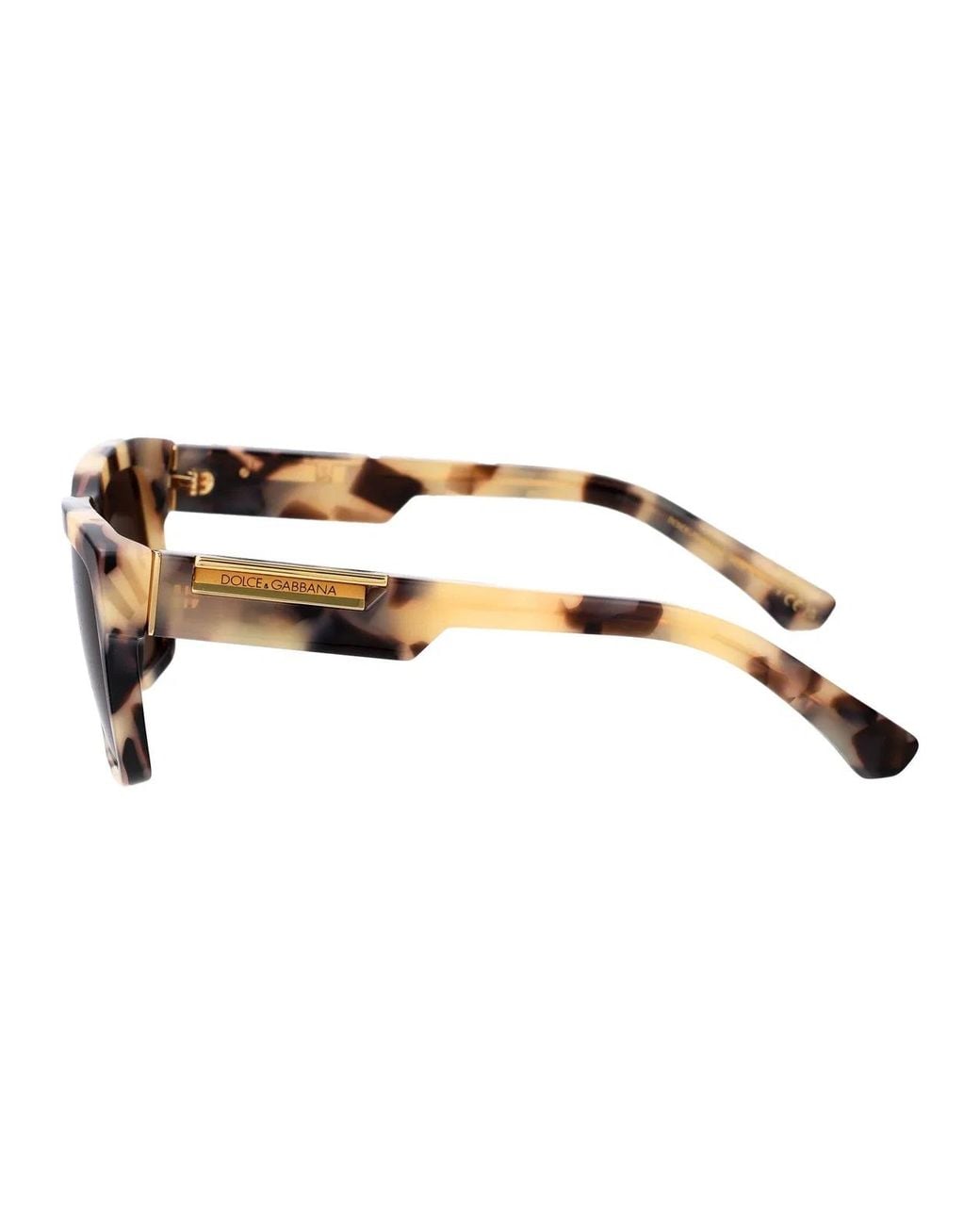 Dolce & Gabbana Brown Dolce & Gabbana Havana Acetate Sunglasses