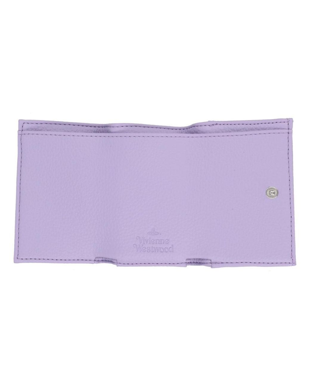 Vivienne Westwood Purple Lilac Polyurethane Wallet