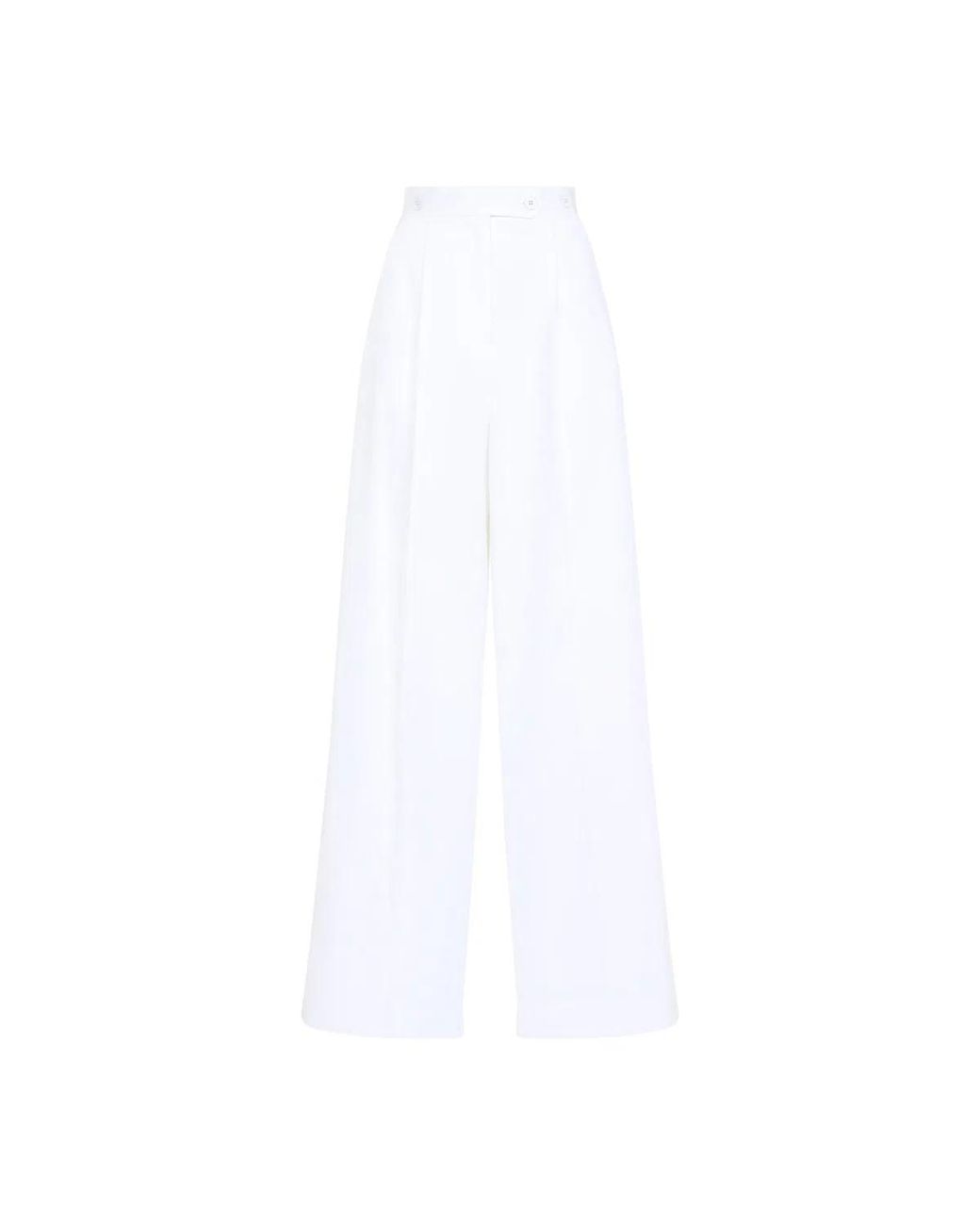Givenchy White Wide Trousers