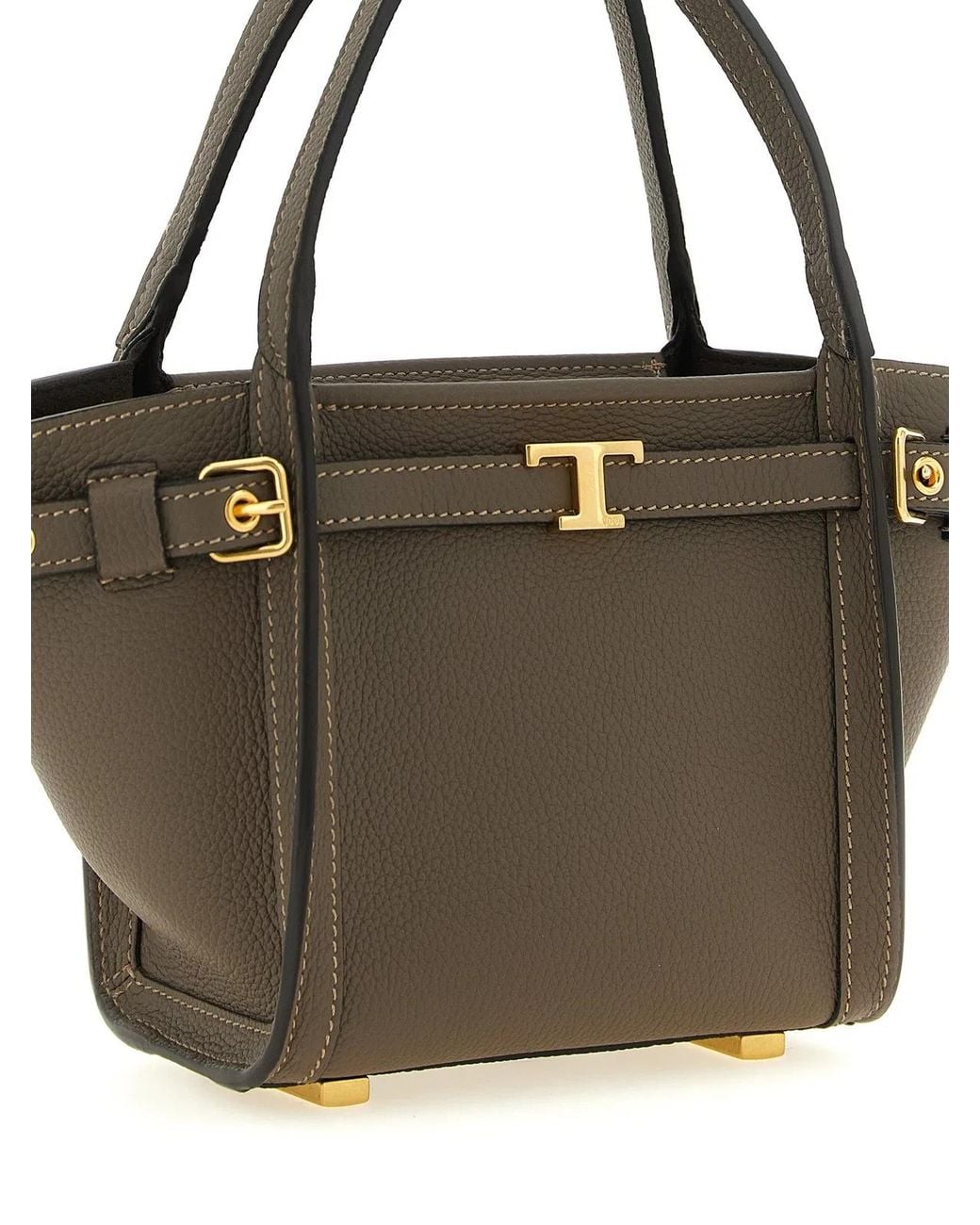 Tod's Metallic 'Tim' Mini Shopping Bag