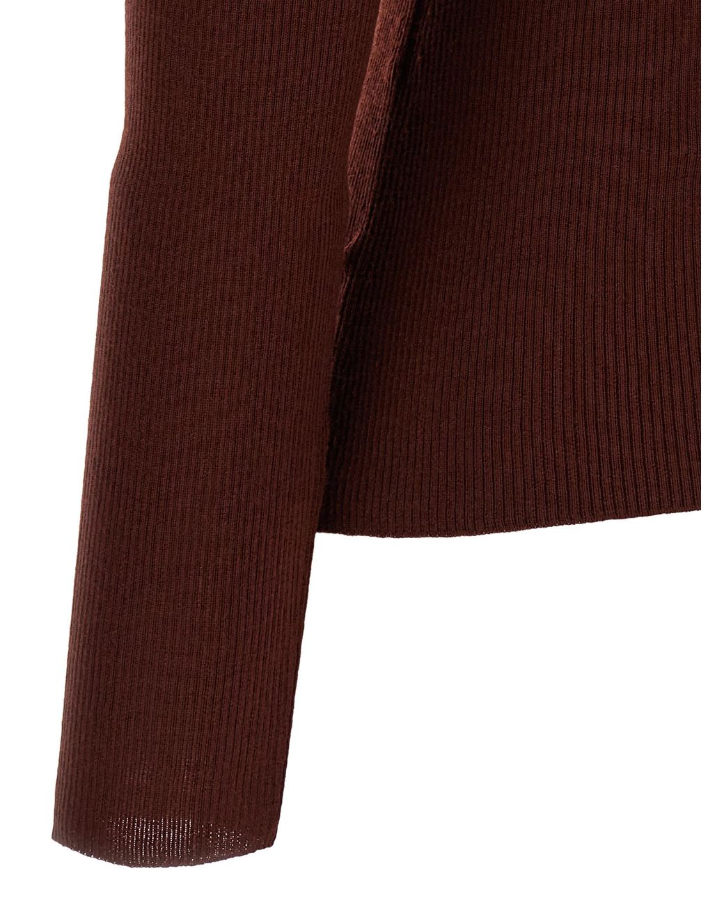 Max Mara Brown 'Cavallo' Turtleneck Sweater