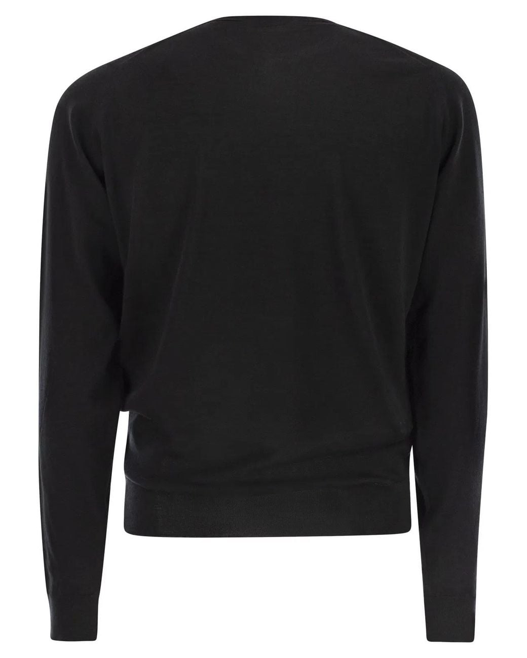 John Smedley Black Lundy for men