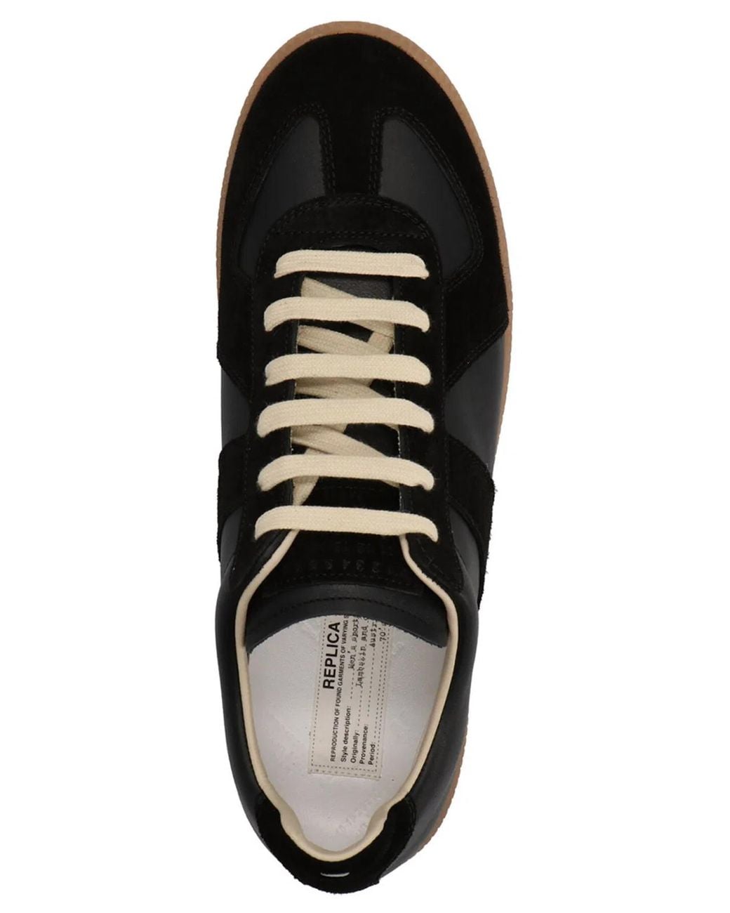 Maison Margiela Black 'Replica' Sneakers for men