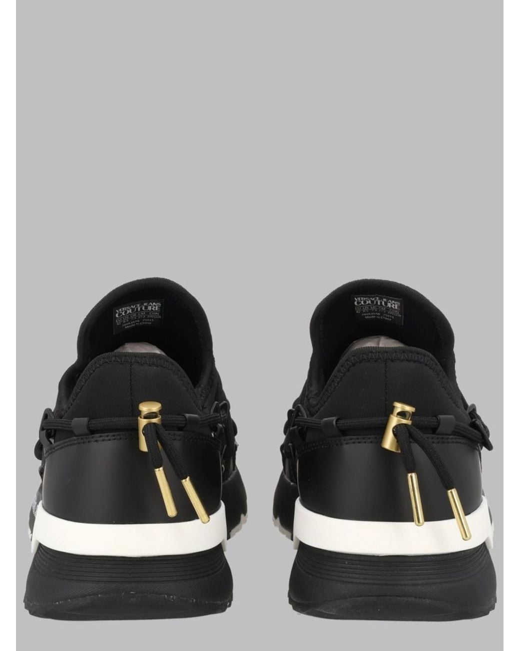 Versace Jeans Couture Black Sneaker "Dynamic" Con Logo for men